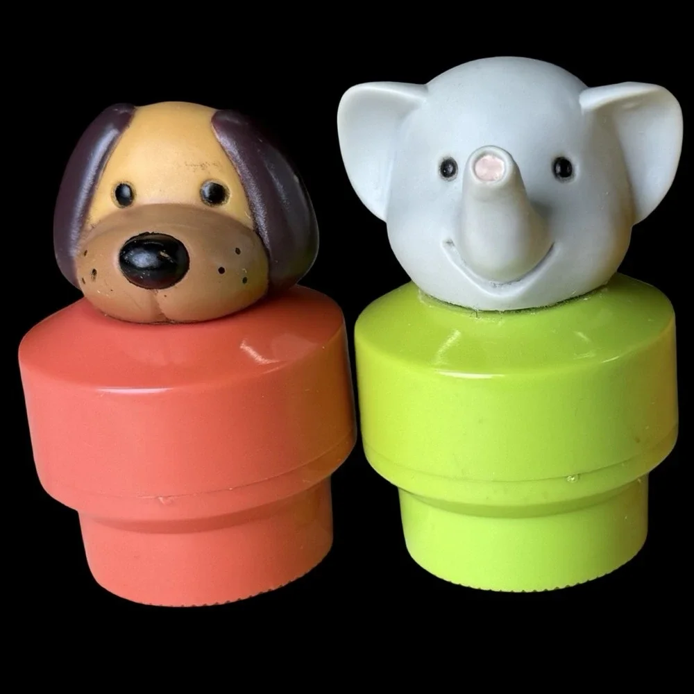 Vintage‎ 1990s Fisher Price Chunky Little People Figures Lot of 3 Animals